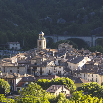 Vue du village d'Annot