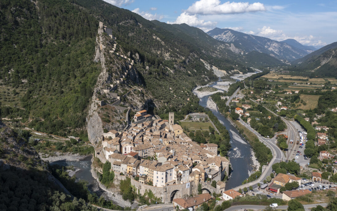 Vue aérienne Entrevaux