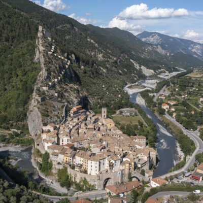 Vue aérienne Entrevaux