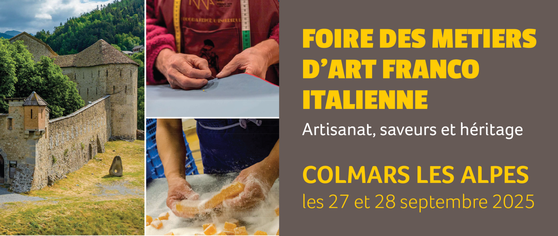 invit-foire-VCC-2025-1 1ère Foire des métiers d'art Franco Italienne Artisanat, saveurs et héritage